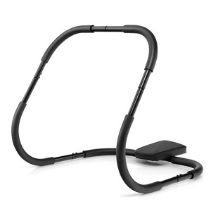 Gymax Ab Trainer Abdominal Fitness Machine Crunch Roller & Sit Up Training Assistant w/ Padded Pillow Workout Exercise Device for Home/Gym Use Black - 1 of 4