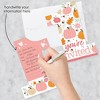 Big Dot of Happiness 1st Birthday Girl Little Pumpkin - Shaped Fall First Birthday Party Invitation Cards with Envelopes - Set of 12 - 2 of 4