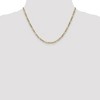 Black Bow Jewelry 10k Yellow Gold 3.5mm Hollow Figaro Chain Necklace - 2 of 4