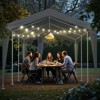 Karl Home | 12 ft. X 20 ft. Heavy-Duty Dark Gray Carport With Galvanized Steel Frame - 4 of 4
