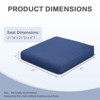 Aoodor Outdoor Chair Cushion, Fade-resistant Polyester, Removable Cover with Hidden Zipper,  Set of 2 - 3 of 4