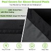 Akefit Inflatable Pool Cover Black Waterproof Outdoor Heavy-Duty Protective - 3 of 4