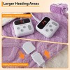 Heating Pads, Soft Washable Electric Blanket, Heating Blanket for Bedding, With 10 Heat Settings, Use for Sofa and Bed - 4 of 4