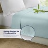 300 Thread Count 100% Organic Bamboo Viscose Flat Sheet Only, Extra Wide, Cooling & Breathable, Double Stitching, Bedding Sheet - 4 of 4