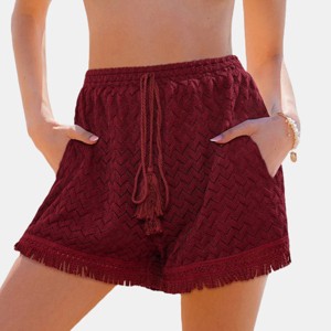 Women's Chic Crochet Lace Beach Cover Up Shorts - Cupshe - 1 of 4