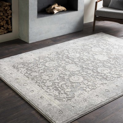 Hauteloom Benavides Gray Updated Traditional Tibetan Rug