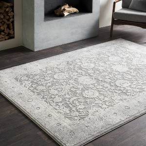 Hauteloom Benavides Gray Updated Traditional Tibetan Rug - 1 of 4