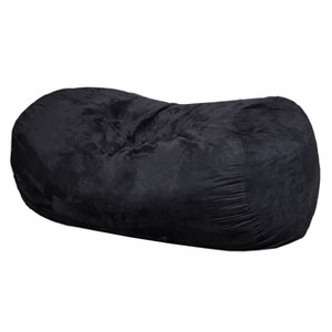 Airsurfer Large Charcoal Black Bean Bag Comfortable Lounge Bean Bag Chair Seating Solution for Living Room Relaxation - 1 of 4