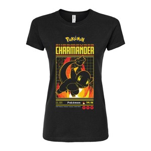 Women's - Pokémon - Charmander Retro Gamer Fitted Graphic T-Shirt - 1 of 3