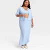 Women's Variegated Ribbed Pajama Cardigan - Auden™ - 3 of 3