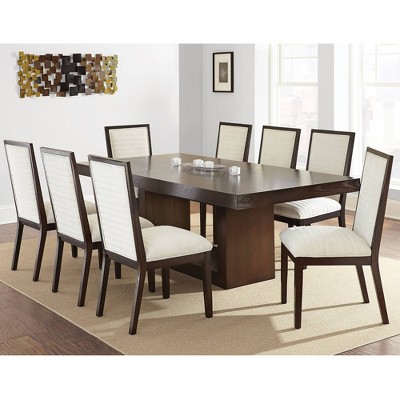 9pc Abbot Dining Set Beige Steve Silver Target