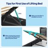 Greenstell Upholstered Lift Storage Bed with LED Lights & Charging Station, Modern Platform Bed, Heavy Duty Wooden Slats - 3 of 4
