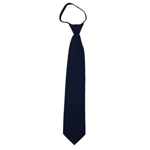 Men's Solid Color Zipper Neckties - 1 of 3