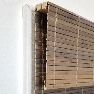 Cordless Blackout Woven Bamboo Indoor Roman Shade