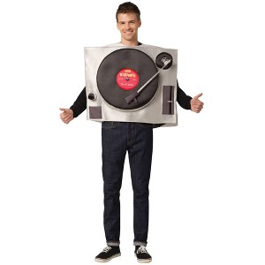 Imposta Costumes Adult Turntable Costume Bodysuit Silver One Size - 1 of 4