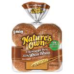 Nature's Own 100% Whole Wheat Sandwich Rolls - 15oz/8ct