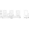 Progress Lighting Riley Collection 3-Light Bath Vanity in Matte Black with Clear Glass Shades - 2 of 2