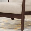 Modern Accent Armchair, Upholstered Modern Chairs With High Back, Mid-Century Comfy Lounge Arm Chair With Wood Frame & Soft Cushion For Bedroom - 4 of 4
