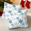 Christmas Throw Pillow Covers Decorative 18 X 18 Inches Pack of 2 Blue Grey - 2 of 4