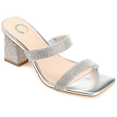 Journee Collection Womens Shandee Tru Comfort Foam Rhinestone Detail ...