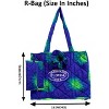 LA LEELA Women's Summer Water Resistant Pool Tote Bag with Matching Beachwear Holiday Sarong Wrap One Size Floral Blue - 3 of 4
