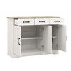 Farmhouse Buffet Cabinet Storage Sideboard with 3 Drawers and 3 Doors for Dining Living Room Kitchen Cupboard - 4 of 4