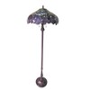 Chloe Lighting Katie Tiffany-style 3 Light Wisteria Floor Lamp 20" Shade - 2 of 4
