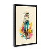 Stupell Industries Prairie Princess Cowgirl Black Floater Framed Canvas Wall Art - 3 of 4