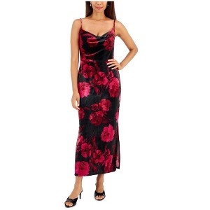 Taylor Womens Velvet Floral Sheath Dress - 1 of 1