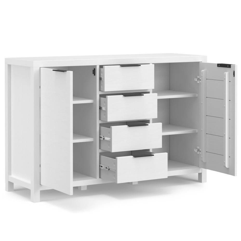 Photos - Storage Сabinet Fabian Sideboard Buffet White - Wyndenhall