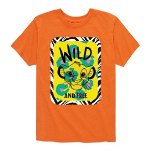 Boys' - Disney - Wild & Free Simba Short Sleeve Graphic T-Shirt - 1 of 4