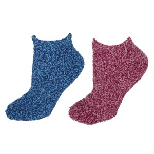Dr. Scholl's Women's Fuzzy Spa Low Cut Socks (2 Pair) - 1 of 4