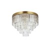 Elegant Lighting Sydney 17 - Light Flush Mount in  Satin Gold - 2 of 3