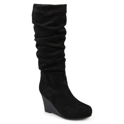 Black wedge booties outlet target