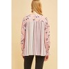 Women's Mixed Print Blouse - entro - 3 of 4