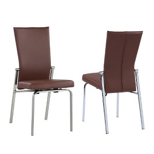 Chintaly Imports,Motion Back Side Chair - Set Of 2, Gray - 1 of 4