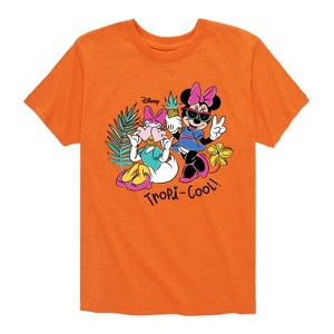 Boys' - Disney - Minnie and Daisy Tropicool Design Short Sleeve Graphic T-Shirt - 1 of 4