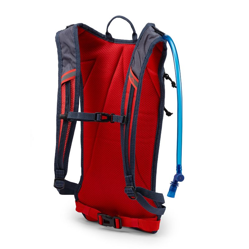 High Sierra HydraHike 2.0 4L Hydration Water Backpack with Insulated Reservoir Pocket for Hiking, Running, Climbing, or Cycling, Gray & Red, 3 of 7