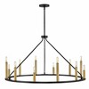 Lark Lazlo 12 - Light Chandelier in  Black - 2 of 4
