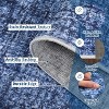 Solid Textured Area Rug, Machine Washable Modern Accent Carpet, Soft Low-Pile Indoor Floor Mat for Bedroom, Kitchen, Office - 3 of 4