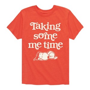 Boys' - Peanuts - Taking Some Me Time Short Sleeve Graphic T-Shirt - 1 of 4