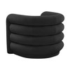 Curves Velvet Lounge Chair Black 36.2"W x 32.7"D x 28.2"H - 3 of 4