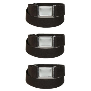 CTM Kids' Elastic Stretch Belt with Magnetic Buckle (Pack of 3) - 1 of 4