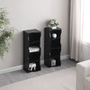 Ridstar 70.87 in. H Ultra-Slim Multi-Functional Decorative Cabinet with 8 Adjustable Shelves & Wavy Frame-Black - 3 of 4