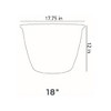 The HC Companies 18 Inch Woven Garden Hose Holder, Decorative Plastic Hose Pot for Outdoor Storage, Up to 100-Foot Capacity, Chocolate - 2 of 3