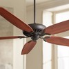 72" Minka Aire Rustic Large Indoor Ceiling Fan with Remote Control Oil Rubbed Bronze for Living Room Kitchen Bedroom Family House - 2 of 4
