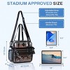 Clear Tote Bag for Women – See Through Shoulder Bag with Zipper, Transparent Stadium Approved Purse for Work, Travel & Events - 4 of 4