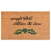 HomeRoots 17" X 29" Brown Black And Green Christmas Outdoor Coir Door Mat - 4 of 4