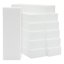 6-Count Smooth Polystyrene Foam Blocks for Crafts Styrofoam Blocks 4 x 4 x 4 Inches