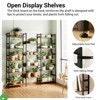 Triple-Wide 5-Tier Industrial Bookshelf – Tall Rustic Bookcase with 4 Open Display Shelves for Bedroom or Home Office - 4 of 4
